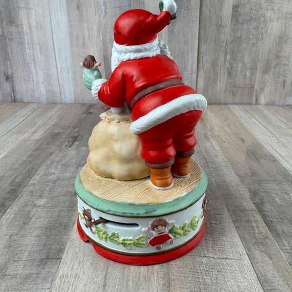 Vintage 1987 Enesco I Believe in Santa Music Box WORKS Christmas - Picture 3 of 5